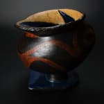 Yanagihara Mutsuo 柳原睦夫, Flower vase with cloud designs 雲ノ絵花瓶 , 1976
