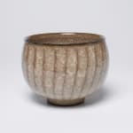 Minegishi Seiko 峯岸勢晃, Beige Colored Tea Bowl in Cracked Celadon