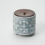 Yasuhara Kimei 安原喜明, Incense burner 香爐 炻器 白泥花文象嵌