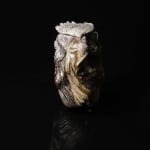 Shingu Sayaka 新宮さやか, No.1 "Calyx" tea caddy 萼容 茶入 , 2024