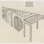 Richard Artschwager, Door, Window, Table, Basket, Mirror, Rug, 1974