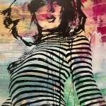Daniel Maltzman, Blue Stripe Girl, 2019