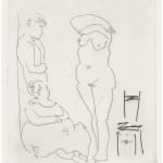 Pablo Picasso, Hommage a la Nymphe, 1956