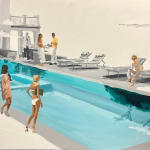 Daniel Maltzman, Blue Stripe Girl, 2019