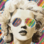 Daniel Maltzman, Blue Stripe Girl, 2019