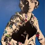 Daniel Maltzman, Blue Stripe Girl, 2019