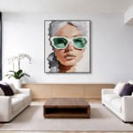 Daniel Maltzman, Blue Stripe Girl, 2019