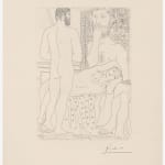 Pablo Picasso, Les Deux Femmes, Deuxième état, 1956
