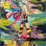 Daniel Maltzman, Blue Stripe Girl, 2019