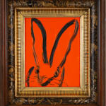 Hunt Slonem, Untitled, Bunny on Coquelicot, 2018