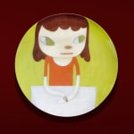 Yoshitomo Nara, Marching on a butterbur leaf, 2019