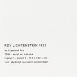 Roy Lichtenstein, As I Opened Fire (Triptych), 1964-2002