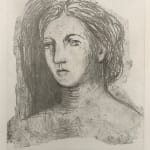 Henry Moore, Violet Torso on Orange Stripes, 1967