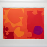 Patrick Heron, Six in Vermillion with Violet in Red, 1970