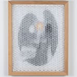 Dh Lk 17 Katelyn Ledford Burning Graphite And Collared Pencil On Bristol Paper In Custom Wood Frame With Sliding Resin...
