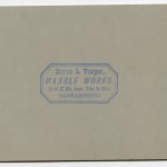 J.W. Leftwich, Advertising Cabinet Card Showing a Marble Bouquet Produced by Boyce and Vesper of Sacramento, c. 1877
