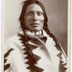 Quentin C. Doit, Press Photo Showing "Indian Power" Button, 1973
