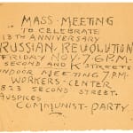 [Labor Movement], Group of Ten Posters Related to Sacramento-Area Protests and Causes, c. 1930