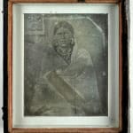Quentin C. Doit, Press Photo Showing "Indian Power" Button, 1973