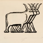 Emmanuel Gondouin; Albert Ades and Albert Josipovici, Unique Copy of "Le Livre de Goha le Simple" Custom-Bound with Forty-Five Original...