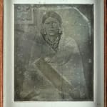 Quentin C. Doit, Press Photo Showing "Indian Power" Button, 1973
