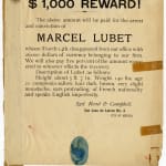 [Marcel Lubet], Wanted Poster for an Embezzler from New Orleans in Mexico, c. 1900