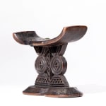 Mended and Repaired, Headrest, Anonymous Shona Artist, Zimbabwe, Wood, Duende Art Projects