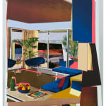 Mickalene Thomas Interior: Blue Couch and Green Owl Print Edition