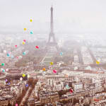 David Drebin, Balloons Over Paris Diamond Dust, 2020