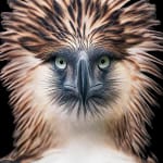 Tim Flach, Phillippine Eagle - Front On, 2021