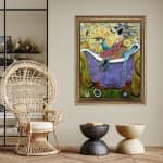 Max Pedreira, El baño matutino en la planta alta (The morning bath upstairs).