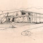 Louis Armét, Eldon Davis, Clock Coffee Shop, Glo-Dial, Perspective View, Westchester, CA, Architects Armét & Davis A. I. A. Architects,...