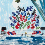 Eamon O'Kane, Neutra Garden with Pool and Flowers, 2021