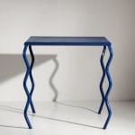 Italian, Blue wavy legged table