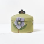 Charlotte McLeish, Lidded pot with flowers