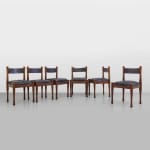 Silvio Coppola, Set of six Model 620 dining chairs