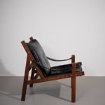 Gastone Rinaldi, Chrome and Leather Armchair