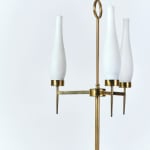 20th Century European, Floor lamp with three conical shades