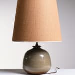 French, Studio pottery table lamp