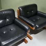 Gastone Rinaldi, Swivel Desk Chair in Cognac Coloured Upholstery, for RIMA, Italy, 1950's