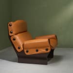 Gastone Rinaldi, Swivel Desk Chair in Cognac Coloured Upholstery, for RIMA, Italy, 1950's