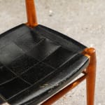 Square Coffee Table in Walnut with Staggered Legs, Italy, 1960s