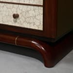 Circular Art Deco Serving Trolley in Walnut, Europe, 1930s