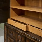 Circular Art Deco Serving Trolley in Walnut, Europe, 1930s