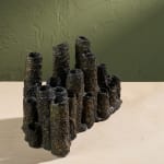 Eunsol Kim, 'Window' Series, Set of Three Glazed Ceramic Sculptures in Black and Blue, The Netherlands, 2025