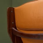 Gastone Rinaldi, Swivel Desk Chair in Cognac Coloured Upholstery, for RIMA, Italy, 1950's