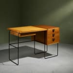 Circular Art Deco Serving Trolley in Walnut, Europe, 1930s