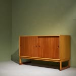 A.B. Svenska Möbelfabrikerna Bodafors, Cabinet with Decorative Carvings in Stained Birch , 1920/30s