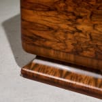 Circular Art Deco Serving Trolley in Walnut, Europe, 1930s