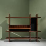 A.B. Svenska Möbelfabrikerna Bodafors, Cabinet with Decorative Carvings in Stained Birch , 1920/30s